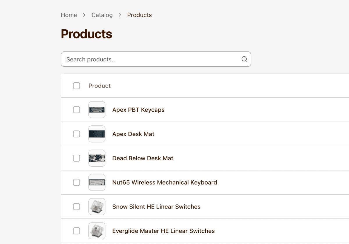 Multi-warehouse inventory dashboard
