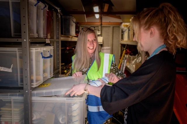 Sorting received inventory from purchase order