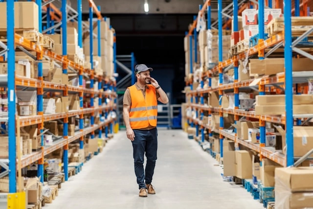 Walking around a fulfillment center in Buffalo